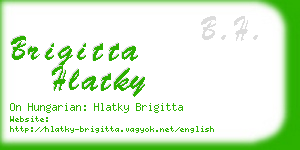 brigitta hlatky business card